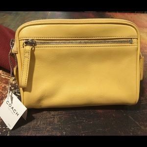 Yellow Coach Cosmetics Case